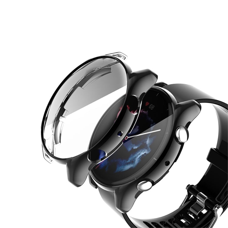 Mega Fed Amazfit GTR 3 / Amazfit GTR 3 Pro Cover med Skærmbeskytter i Silikone - Sort#serie_5