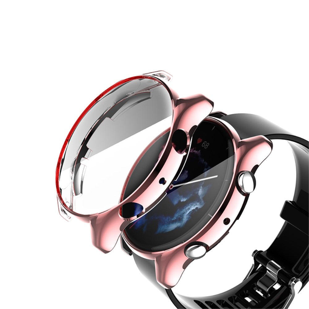 Mega Fed Amazfit GTR 3 / Amazfit GTR 3 Pro Cover med Skærmbeskytter i Silikone - Pink#serie_6