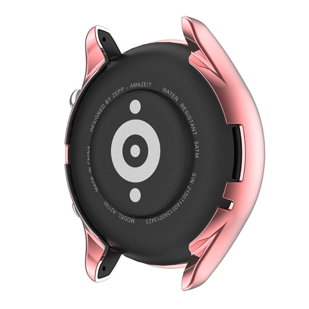 Mega Fed Amazfit GTR 3 / Amazfit GTR 3 Pro Cover med Skærmbeskytter i Silikone - Pink#serie_6