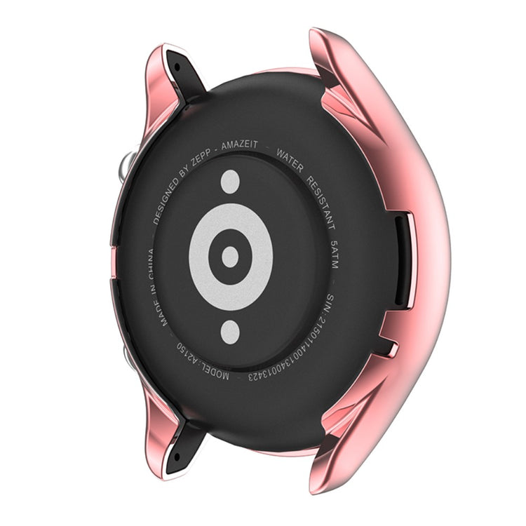 Mega Fed Amazfit GTR 3 / Amazfit GTR 3 Pro Cover med Skærmbeskytter i Silikone - Pink#serie_6
