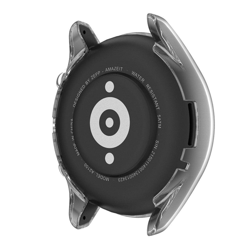 Super Fed Amazfit GTR 3 / Amazfit GTR 3 Pro Cover med Skærmbeskytter i Silikone - Gennemsigtig#serie_1