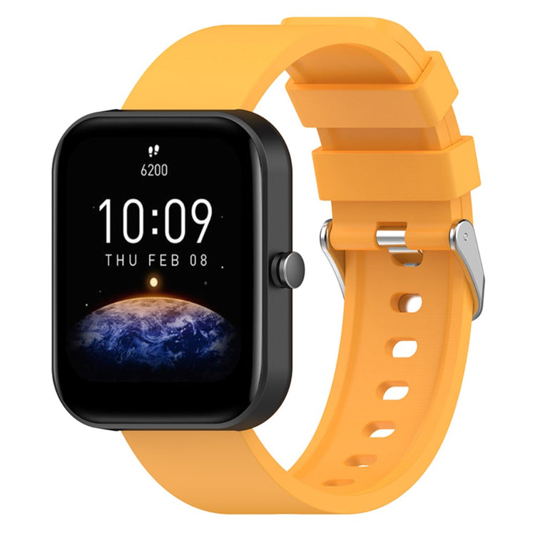 Super elegant Amazfit Bip 3 / Amazfit Bip S Silikone Urrem - Gul#serie_6