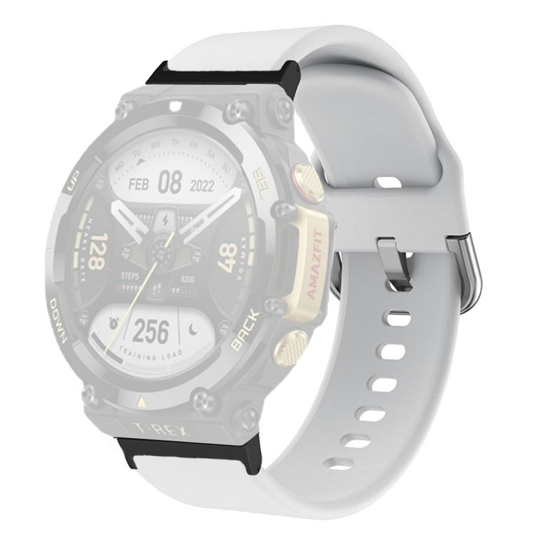 Rigtigt hårdfør Amazfit T-Rex 2 Silikone Urrem - Hvid#serie_2