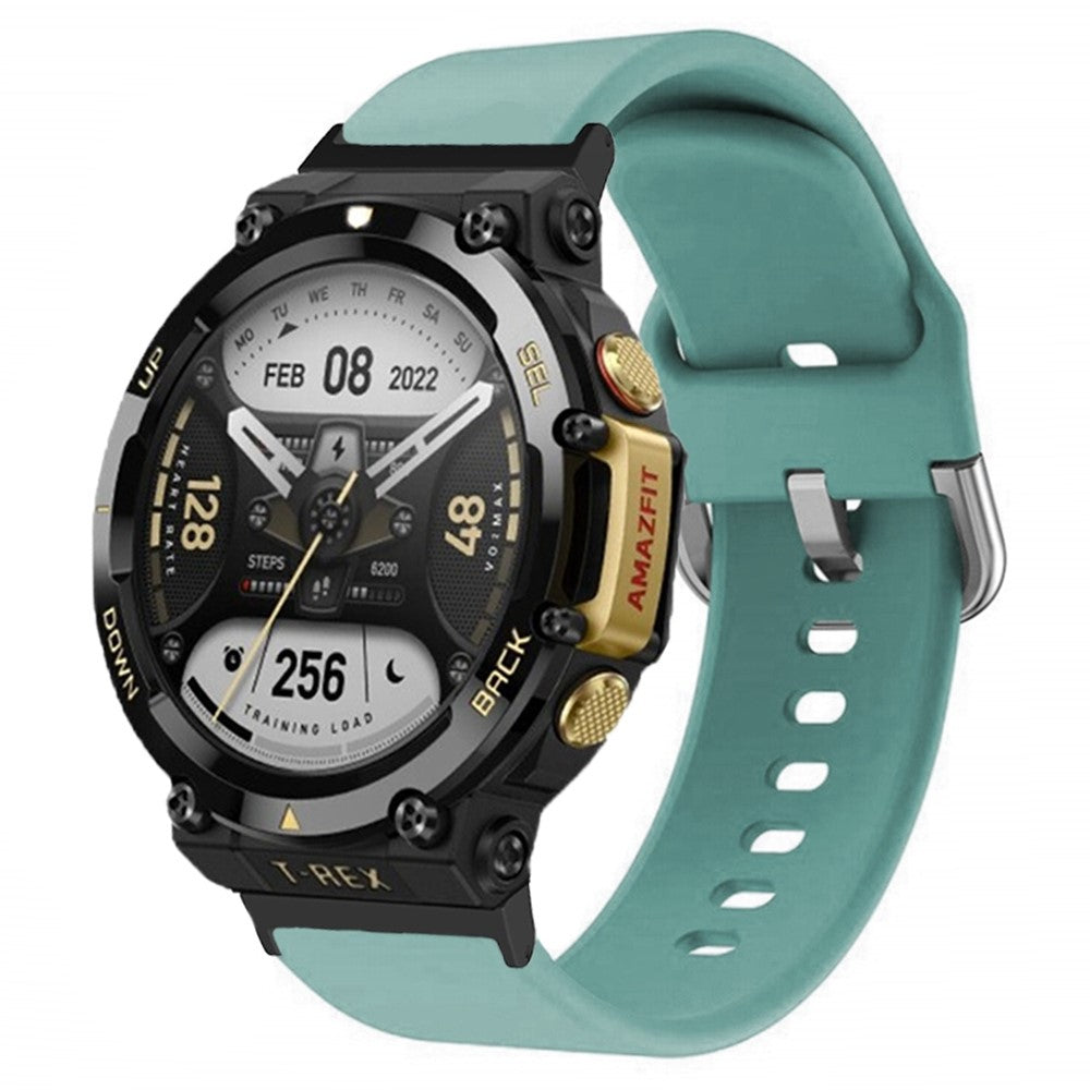 Rigtigt hårdfør Amazfit T-Rex 2 Silikone Urrem - Grøn#serie_3
