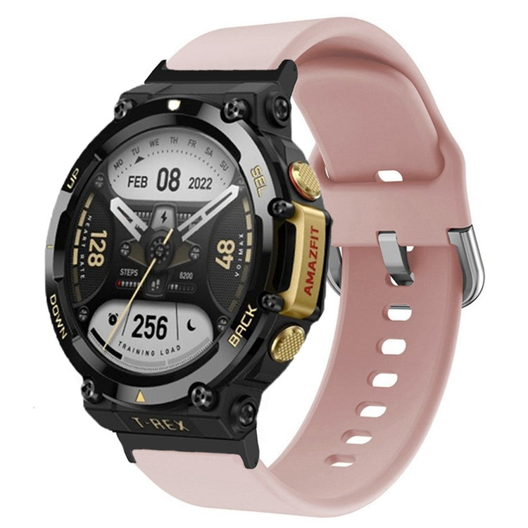 Rigtigt hårdfør Amazfit T-Rex 2 Silikone Urrem - Pink#serie_5