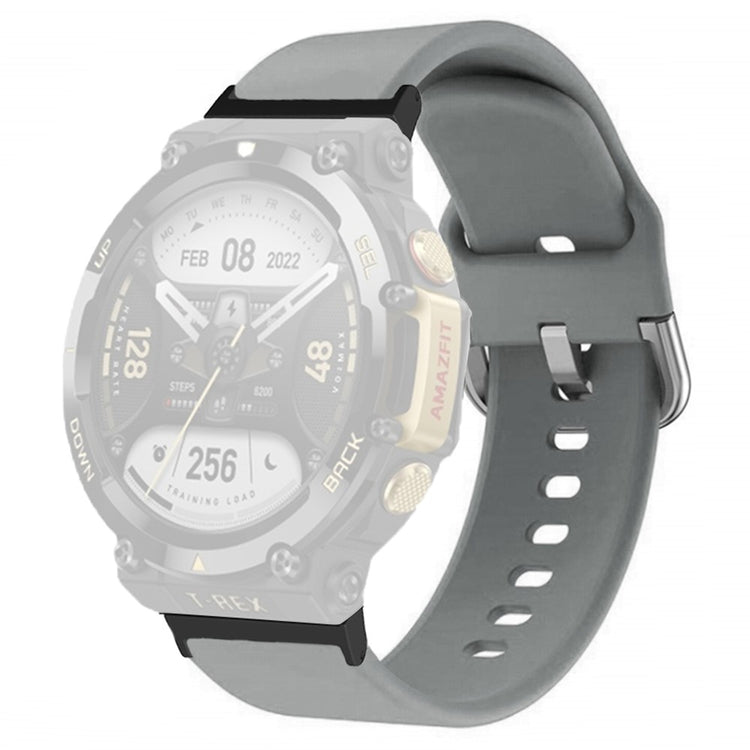 Rigtigt hårdfør Amazfit T-Rex 2 Silikone Urrem - Sølv#serie_8
