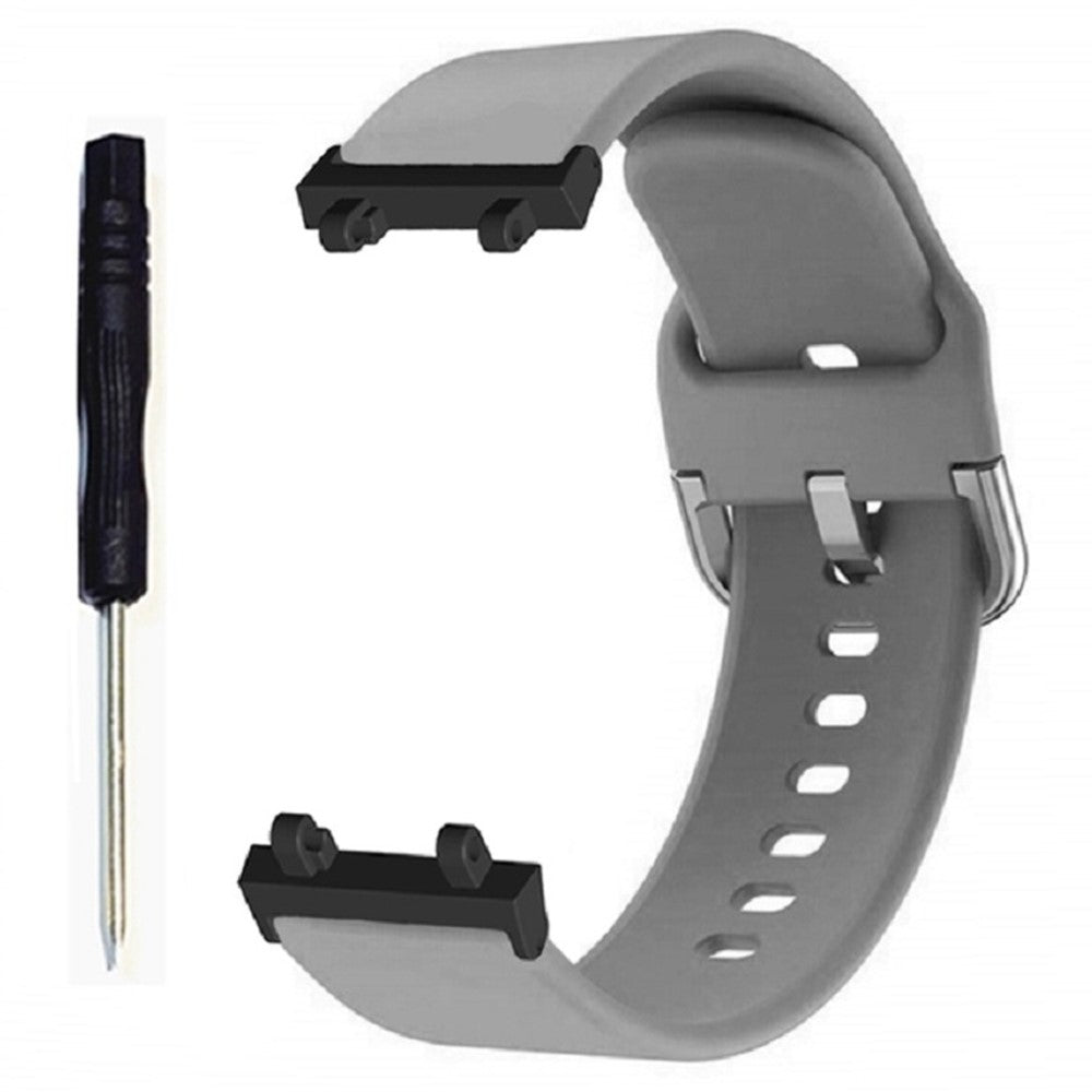 Mega fed Amazfit T-Rex 2 Silikone Rem - Sølv#serie_8