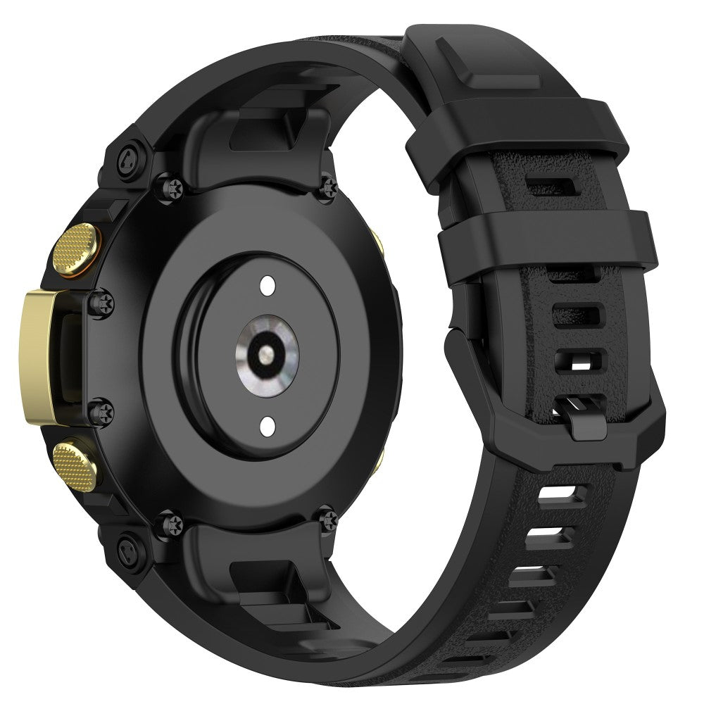 Rigtigt skøn Amazfit T-Rex 2 Silikone Urrem - Sort#serie_1