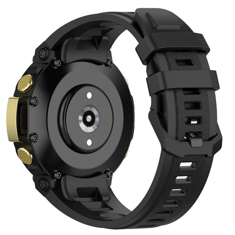 Rigtigt skøn Amazfit T-Rex 2 Silikone Urrem - Sort#serie_1