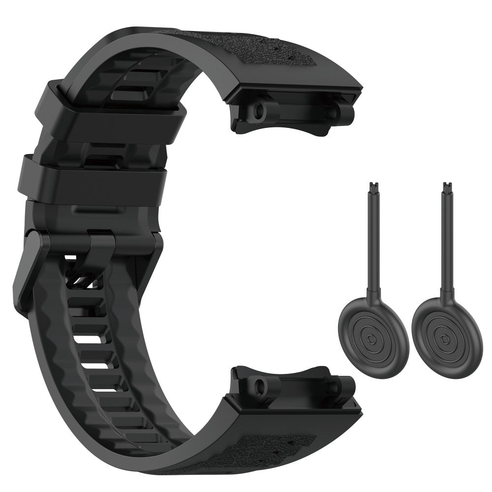 Rigtigt skøn Amazfit T-Rex 2 Silikone Urrem - Sort#serie_1