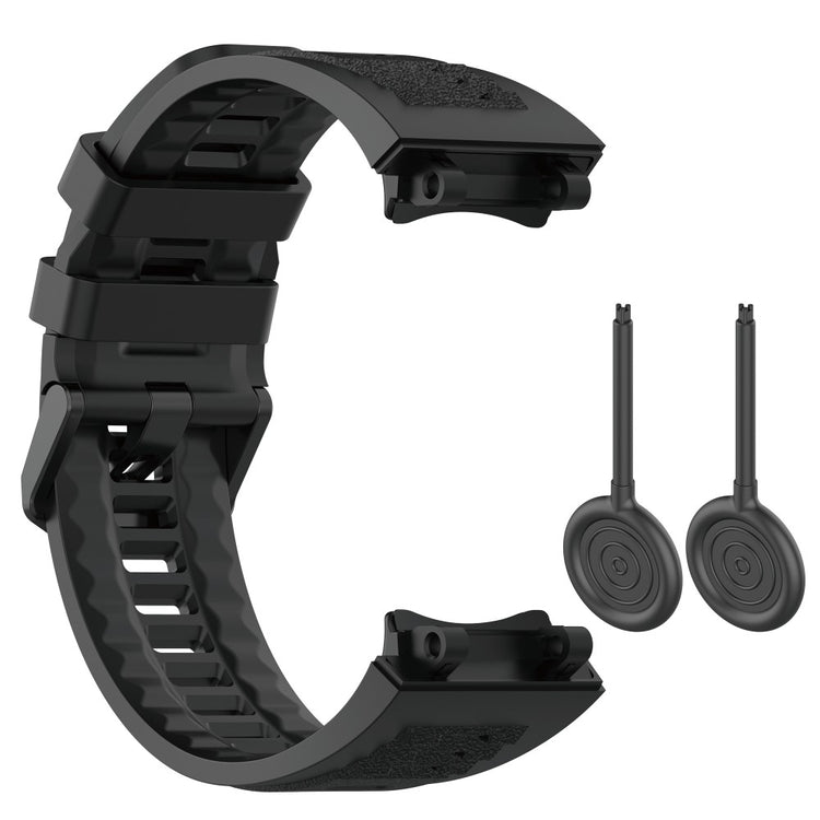 Rigtigt skøn Amazfit T-Rex 2 Silikone Urrem - Sort#serie_1