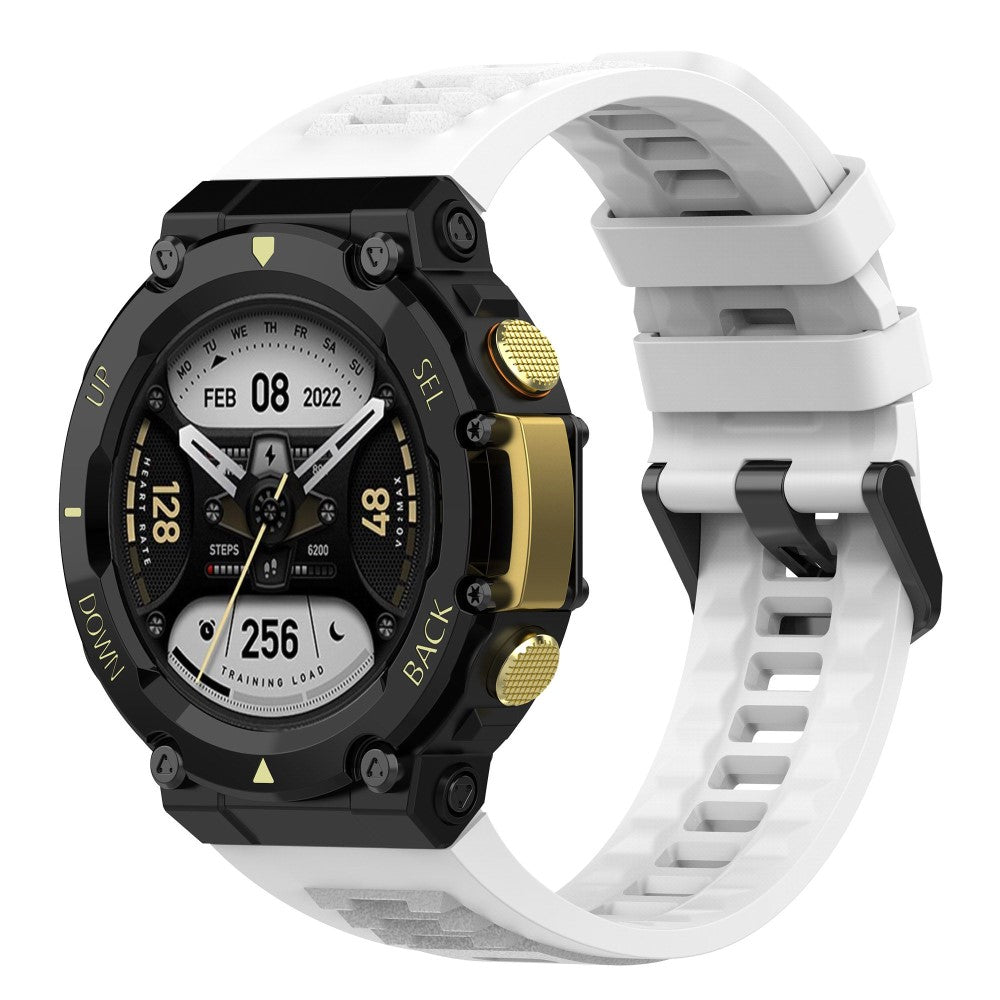 Rigtigt skøn Amazfit T-Rex 2 Silikone Urrem - Hvid#serie_2