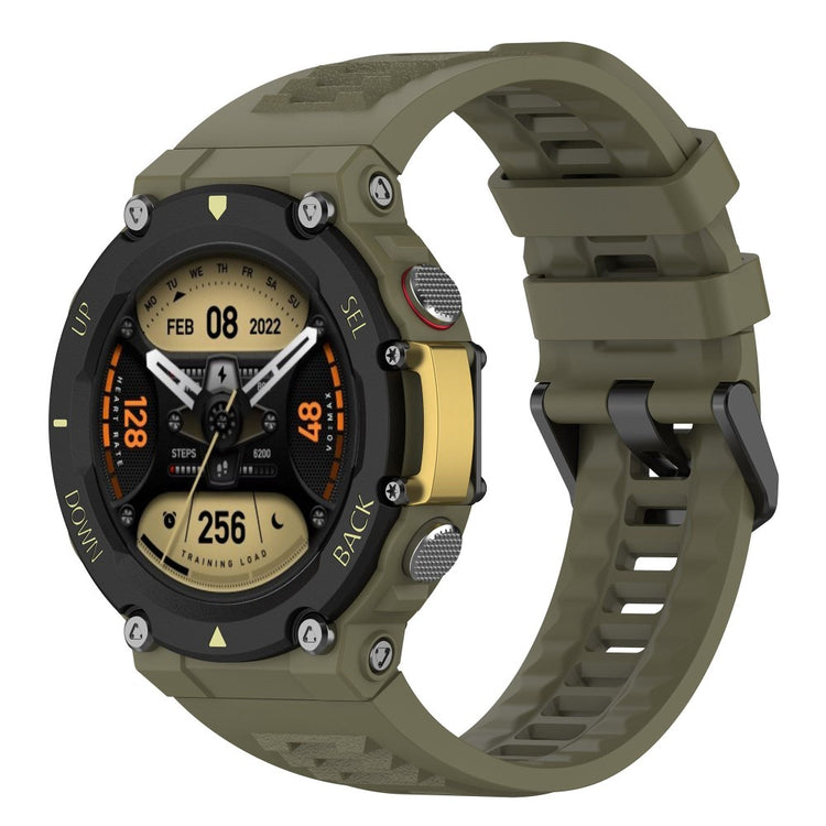 Rigtigt skøn Amazfit T-Rex 2 Silikone Urrem - Grøn#serie_3