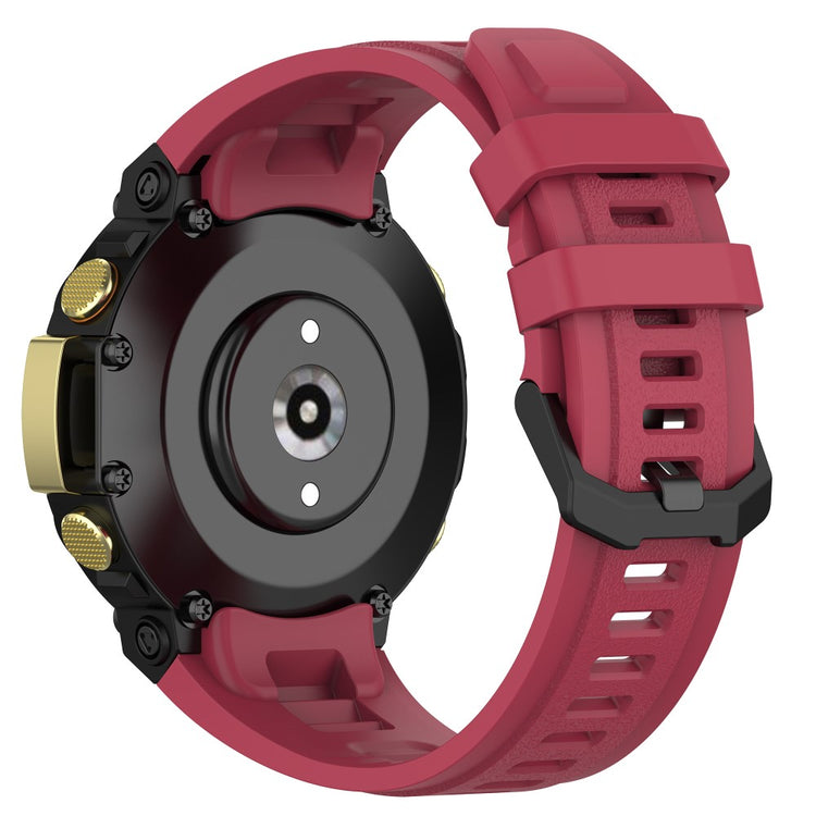 Rigtigt skøn Amazfit T-Rex 2 Silikone Urrem - Rød#serie_4