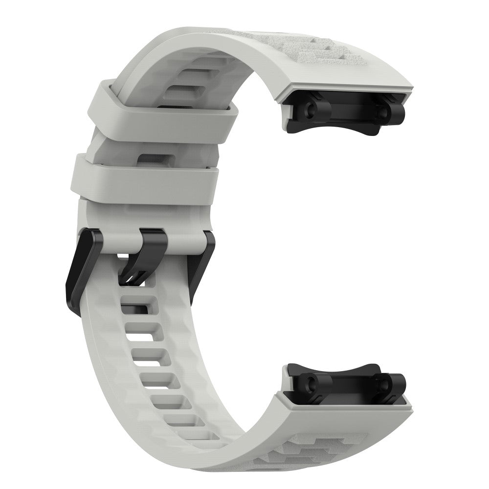 Rigtigt skøn Amazfit T-Rex 2 Silikone Urrem - Sølv#serie_5