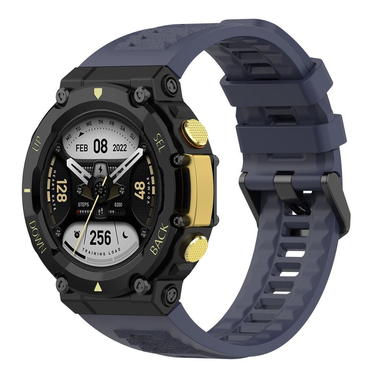 Rigtigt skøn Amazfit T-Rex 2 Silikone Urrem - Blå#serie_7