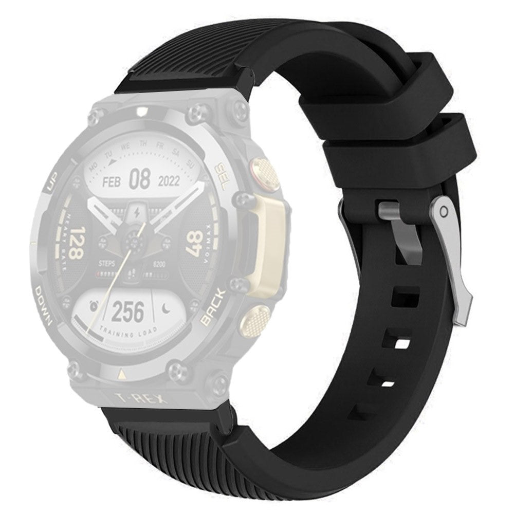 Supercool Amazfit T-Rex 2 Silikone Urrem - Sort#serie_1