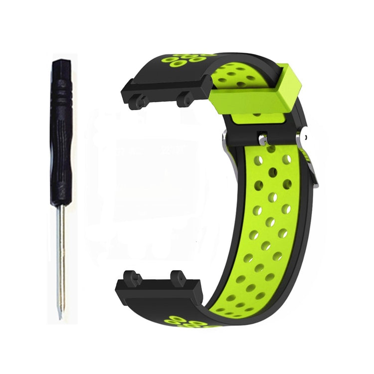 Super slidstærk Amazfit T-Rex 2 Silikone Urrem - Sort#serie_4