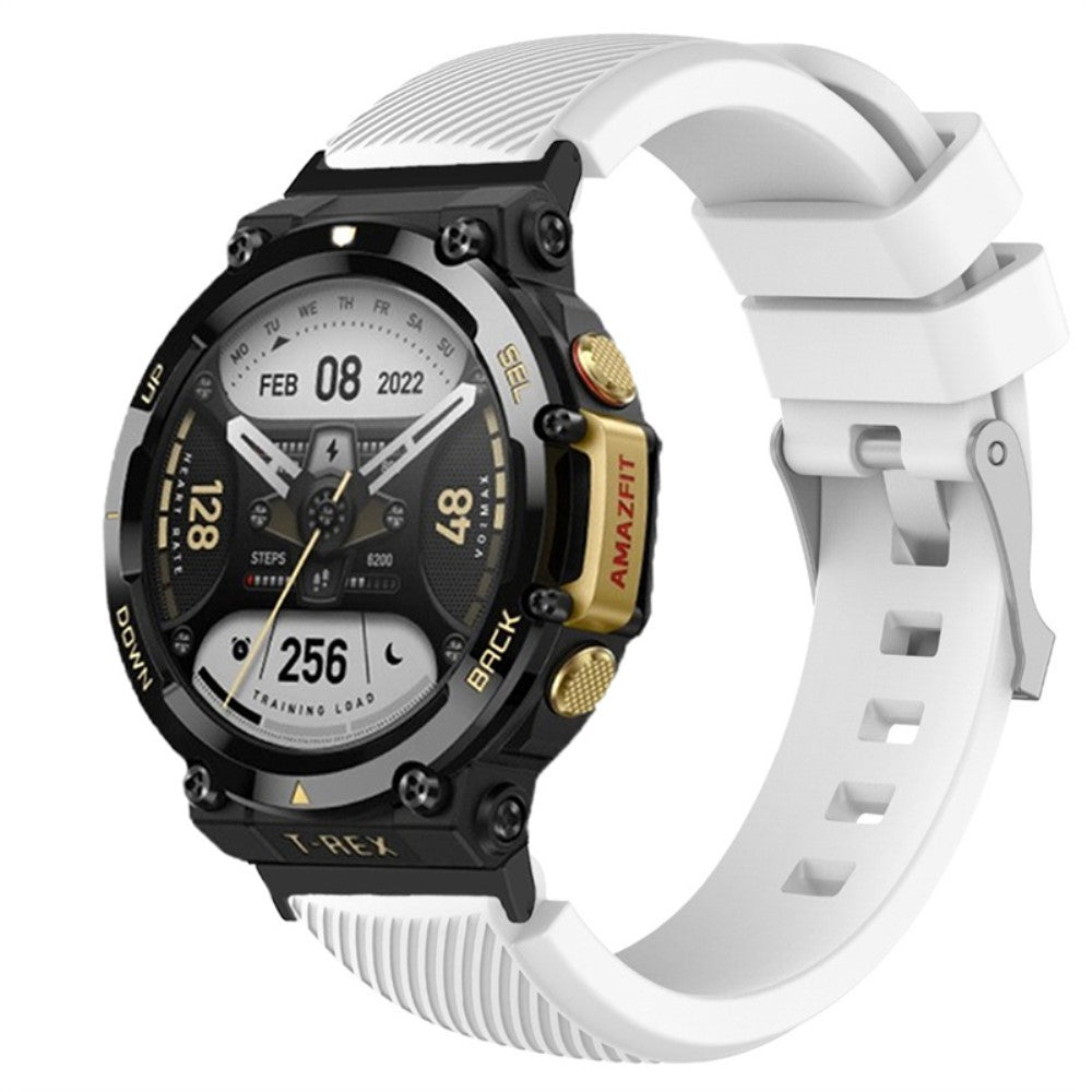 Meget fed Amazfit T-Rex 2 Silikone Rem - Hvid#serie_1