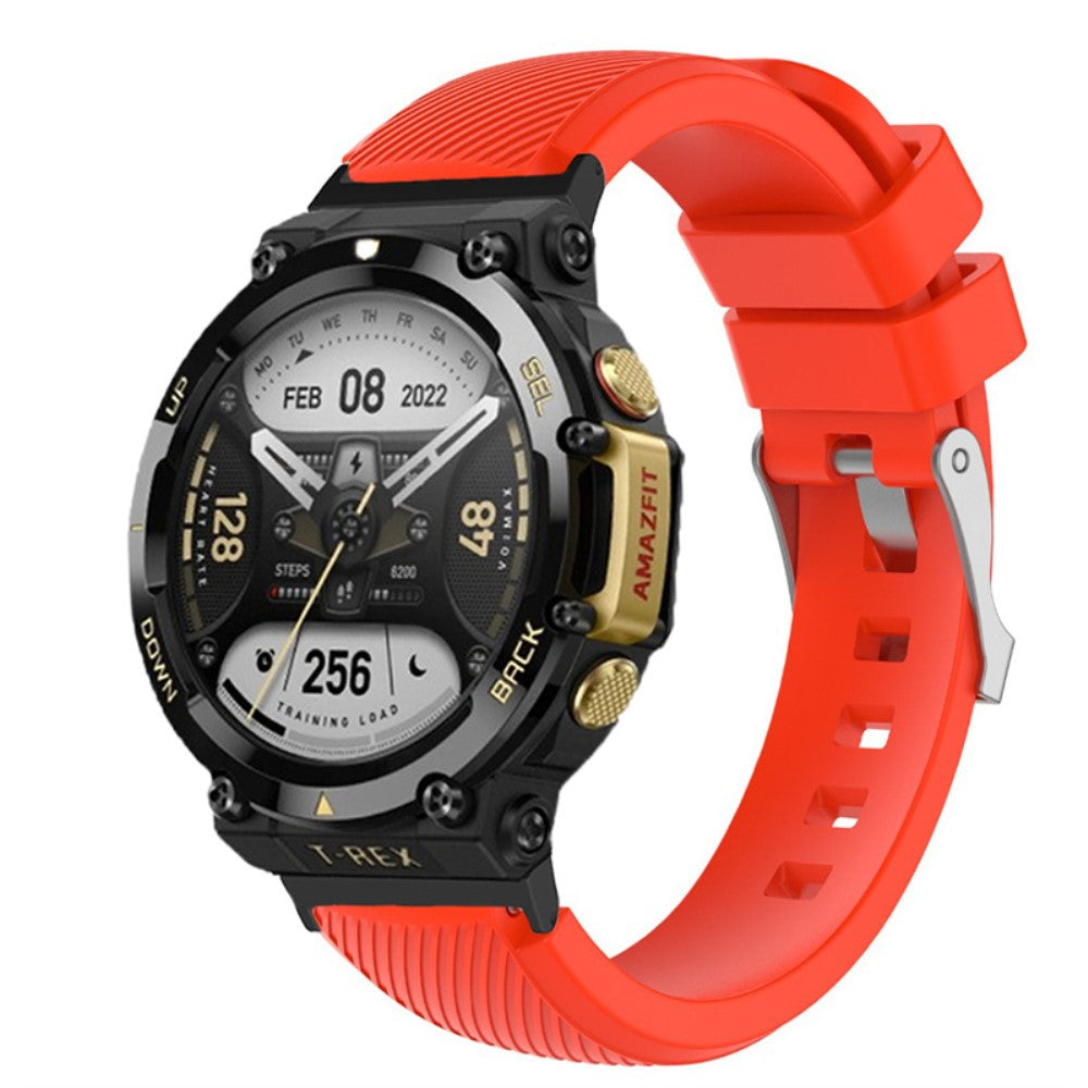 Meget fed Amazfit T-Rex 2 Silikone Rem - Rød#serie_4
