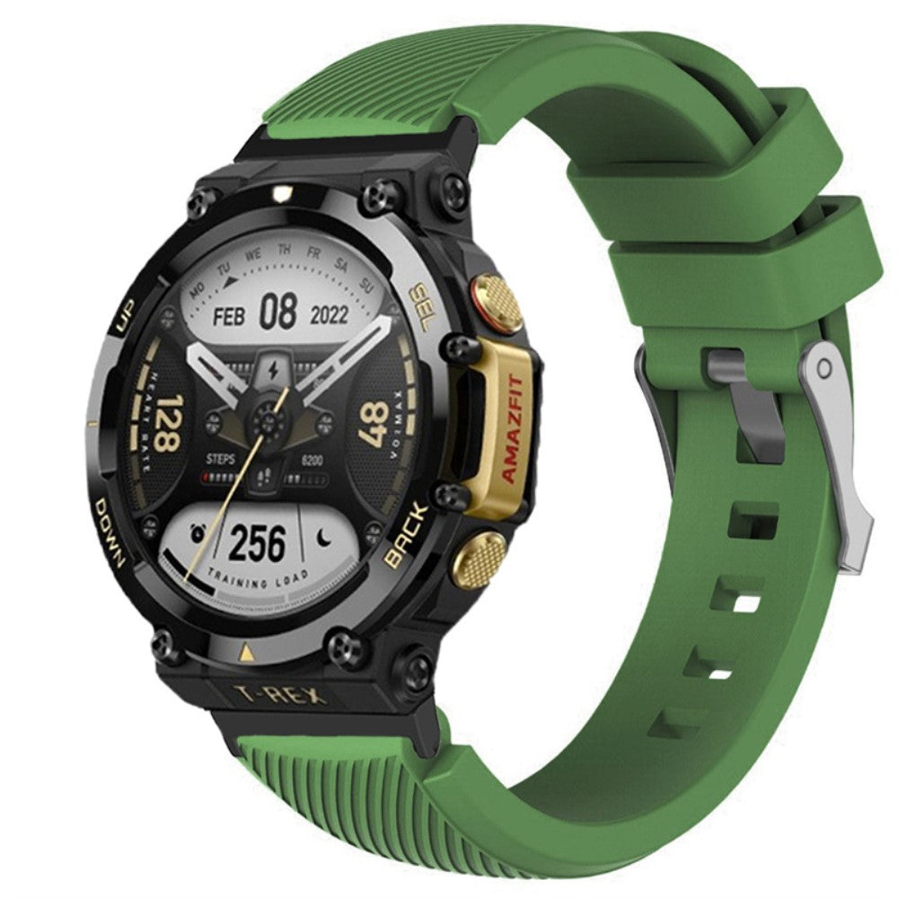 Meget fed Amazfit T-Rex 2 Silikone Rem - Grøn#serie_6