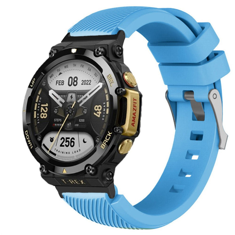 Meget fed Amazfit T-Rex 2 Silikone Rem - Blå#serie_8