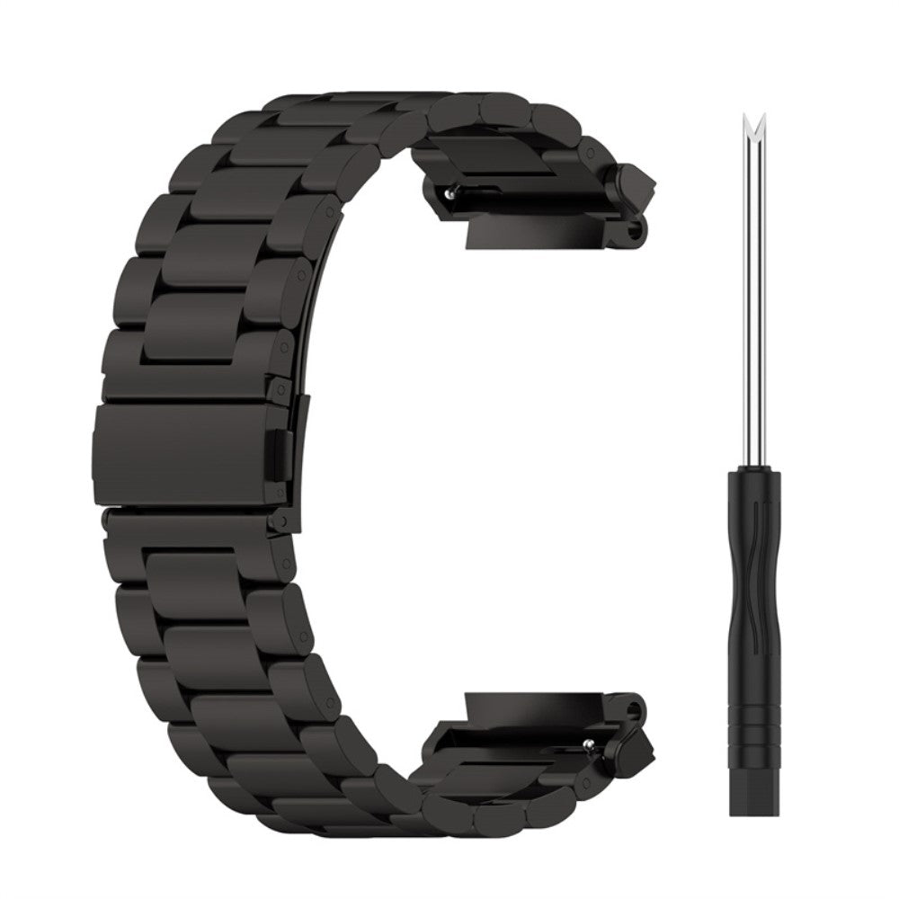 Rigtigt holdbart Amazfit T-Rex 2 Metal Urrem - Sort#serie_1