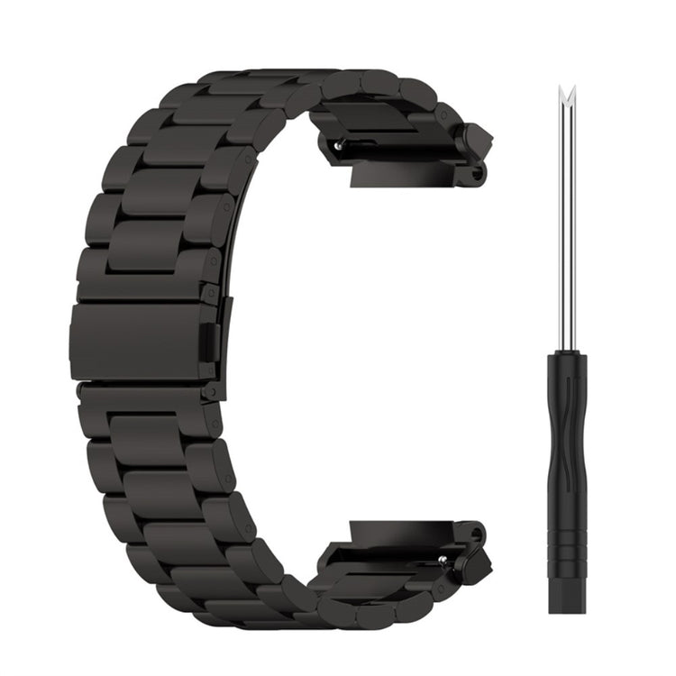 Rigtigt holdbart Amazfit T-Rex 2 Metal Urrem - Sort#serie_1