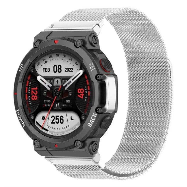 Meget fed Amazfit T-Rex 2 Metal Urrem - Sølv#serie_017
