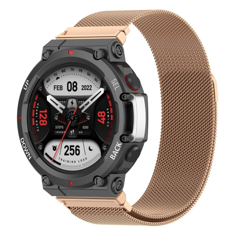 Super flot Amazfit T-Rex 2 Metal Urrem - Guld#serie_3