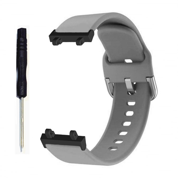 Rigtigt slidstærk Amazfit T-Rex 2 Silikone Rem - Sølv#serie_7