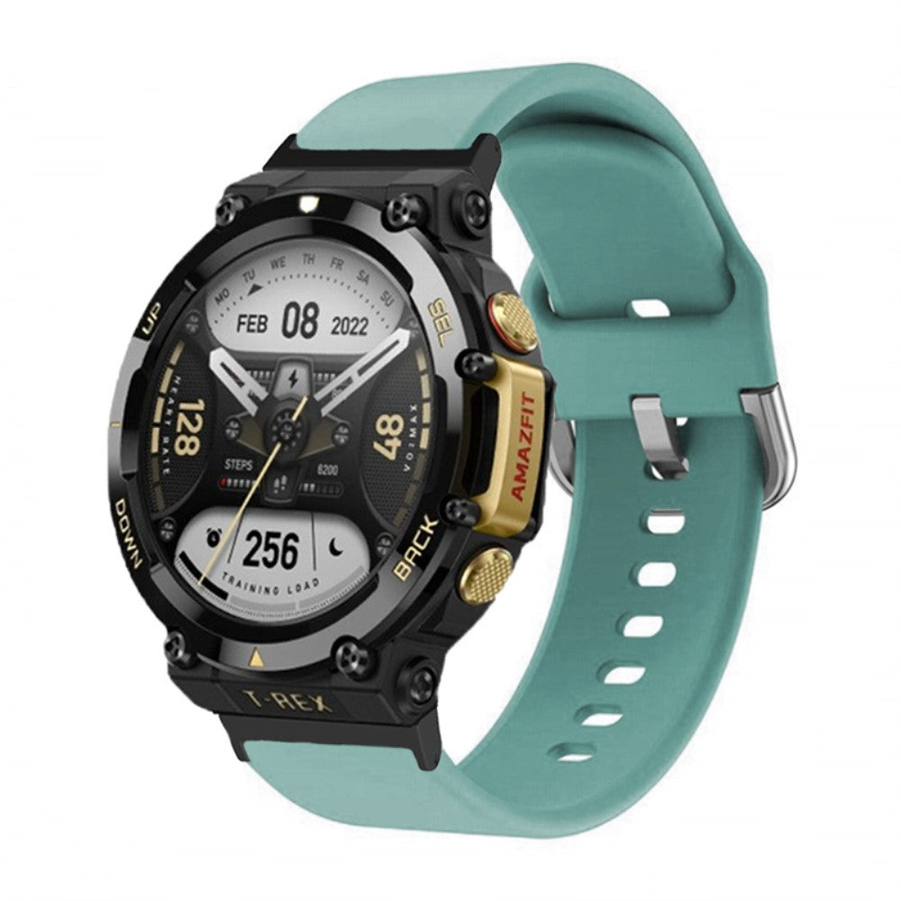 Rigtigt fint Amazfit T-Rex 2 Silikone Urrem - Blå#serie_9