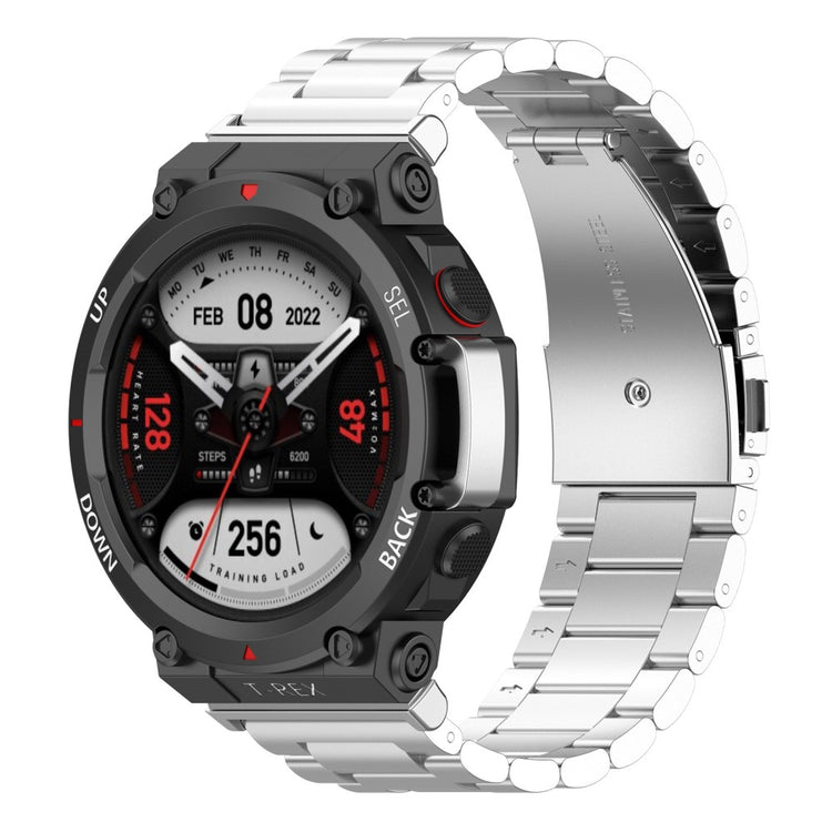 Smuk Amazfit T-Rex 2 Metal Urrem - Sølv#serie_1
