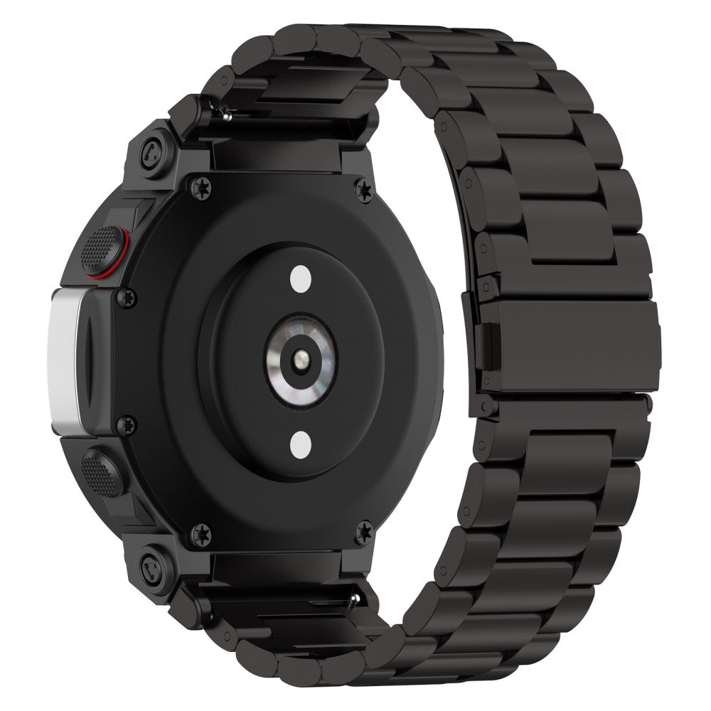 Smuk Amazfit T-Rex 2 Metal Urrem - Sort#serie_2