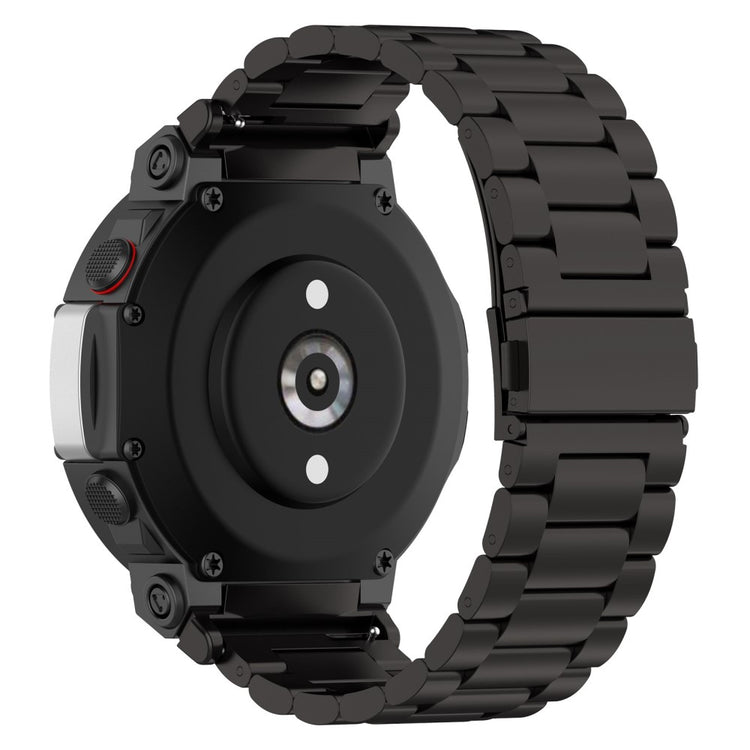 Smuk Amazfit T-Rex 2 Metal Urrem - Sort#serie_2