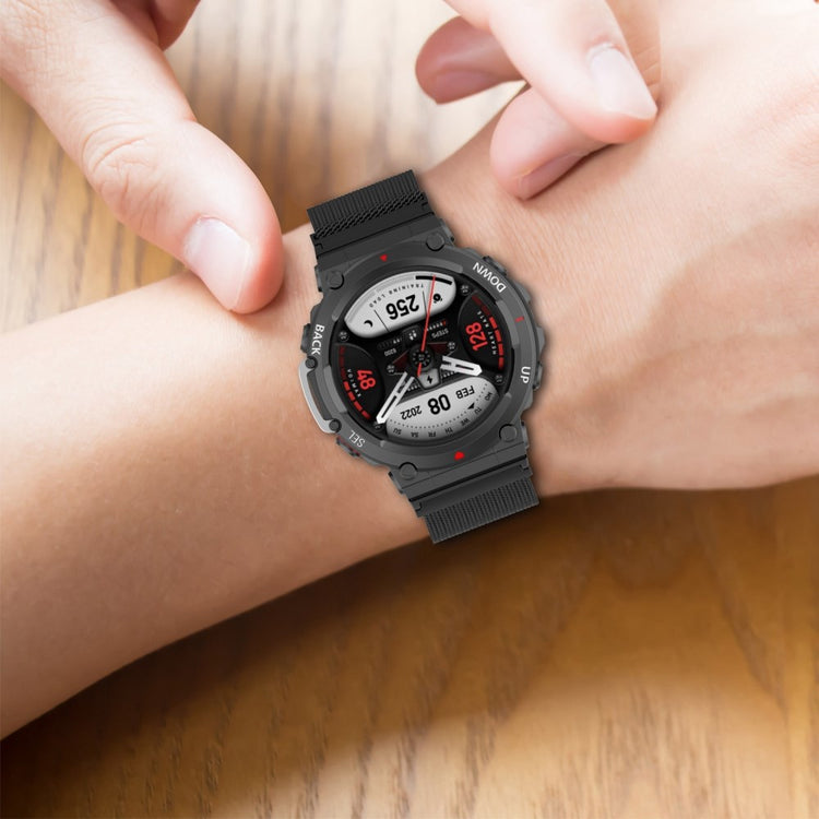 Super sejt Amazfit T-Rex 2 Metal Urrem - Sølv#serie_2