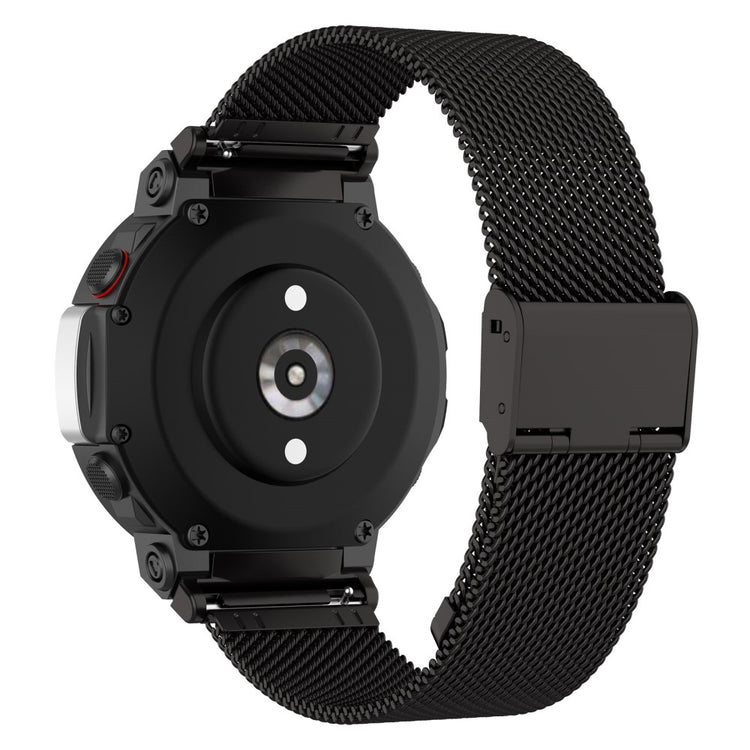 Mega komfortabel Amazfit T-Rex 2 Metal Urrem - Sort#serie_3