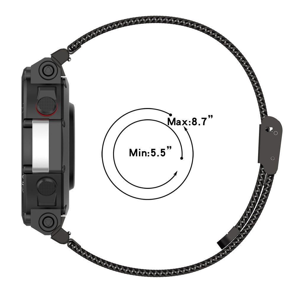 Mega komfortabel Amazfit T-Rex 2 Metal Urrem - Guld#serie_4