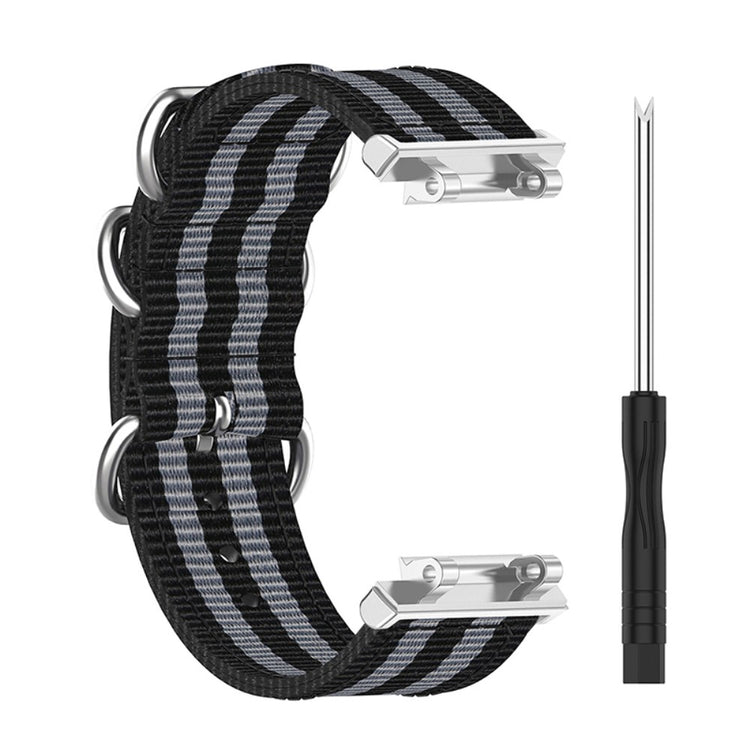 Vildt nydelig Amazfit T-Rex 2 Nylon Rem - Sølv#serie_3