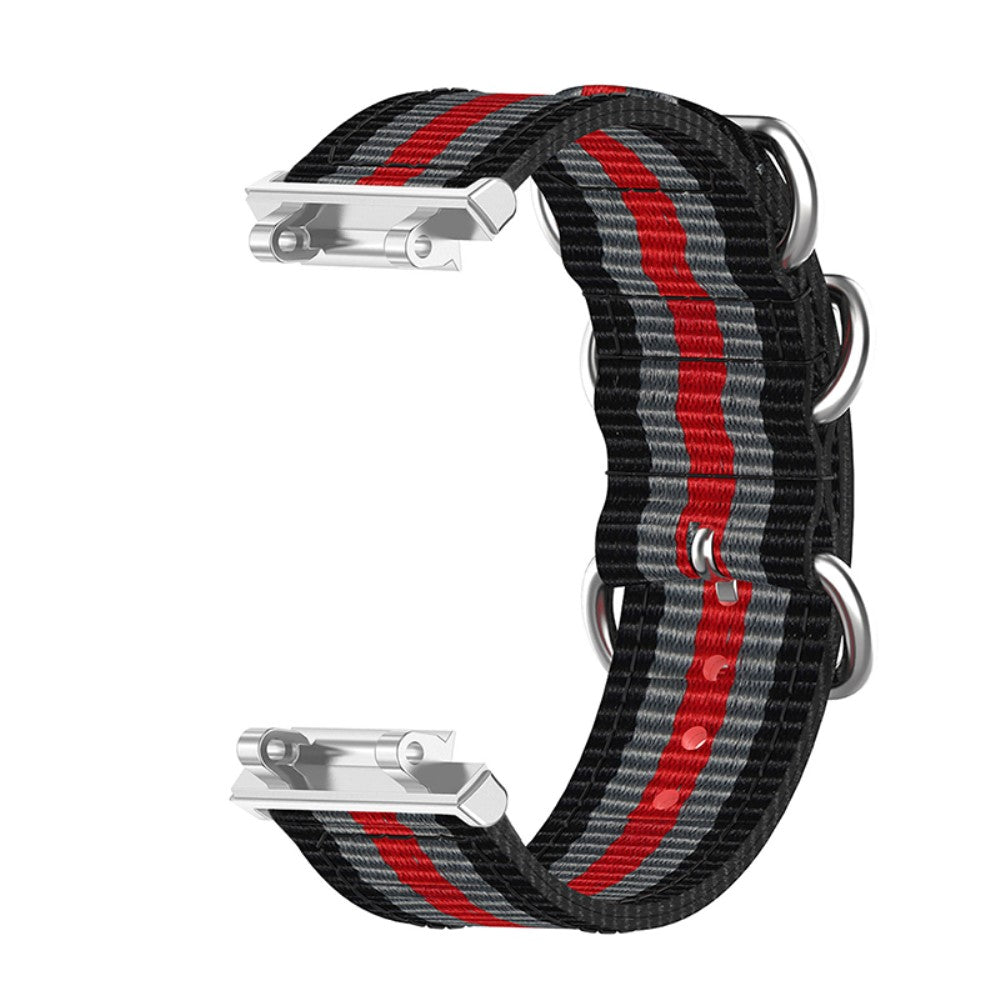 Vildt slidstærk Amazfit T-Rex 2 Stof Urrem - Rød#serie_4