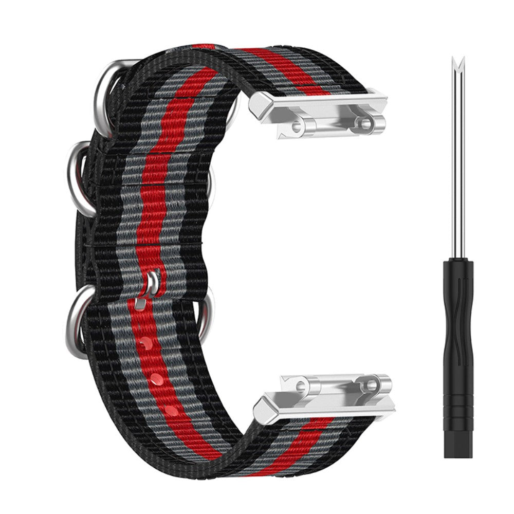 Vildt nydelig Amazfit T-Rex 2 Nylon Rem - Rød#serie_4