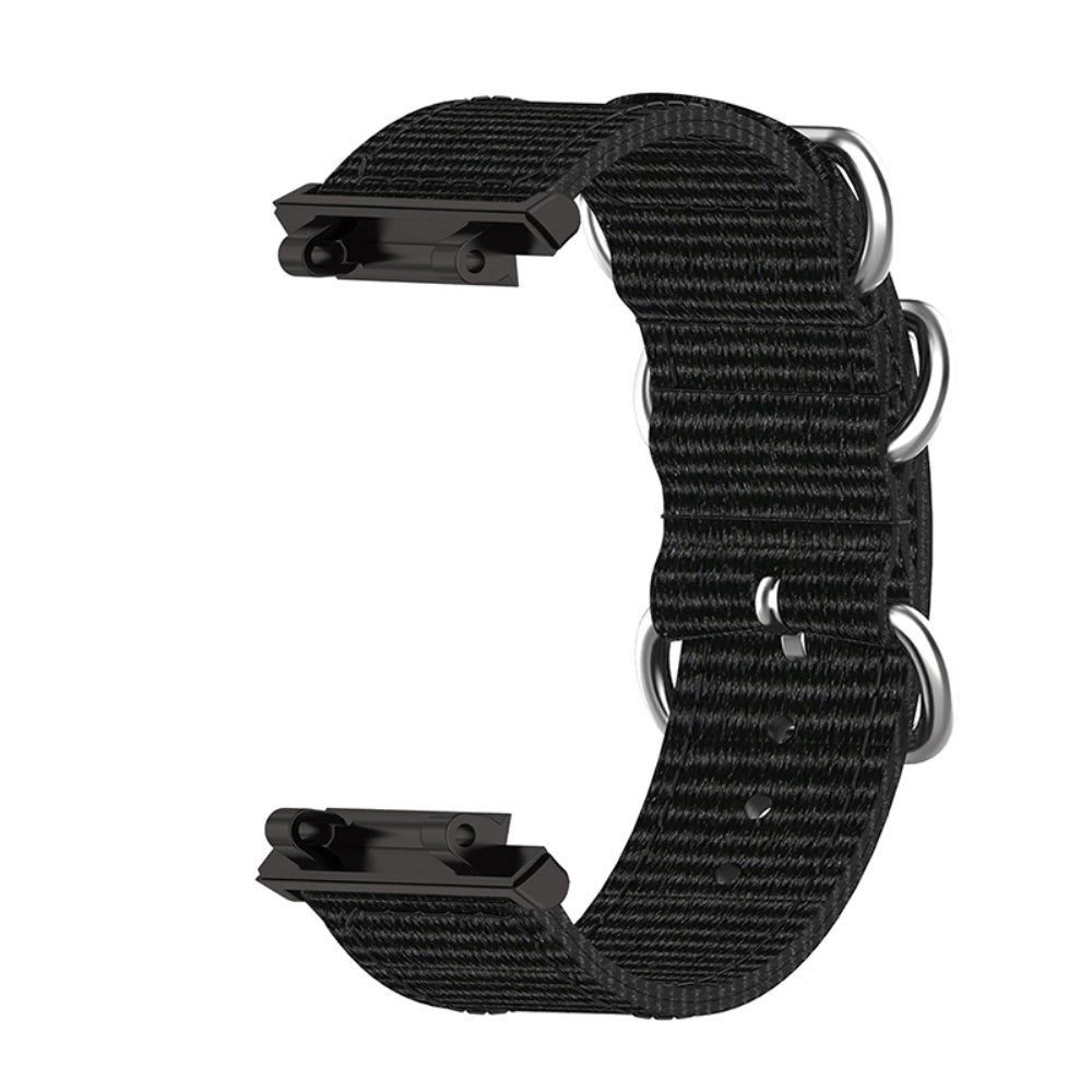 Vildt slidstærk Amazfit T-Rex 2 Stof Urrem - Sort#serie_5