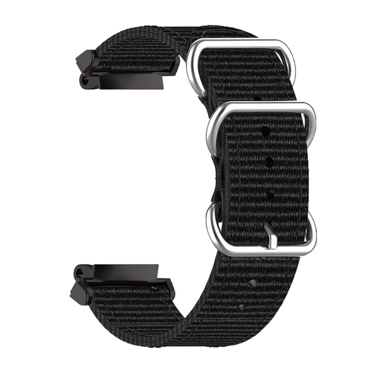 Vildt slidstærk Amazfit T-Rex 2 Stof Urrem - Sort#serie_5
