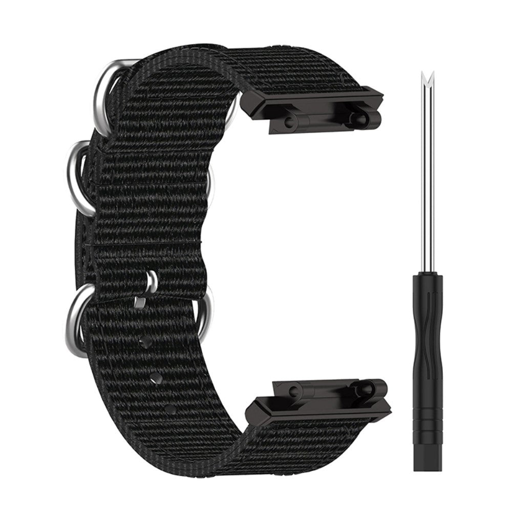 Vildt nydelig Amazfit T-Rex 2 Nylon Rem - Sort#serie_5