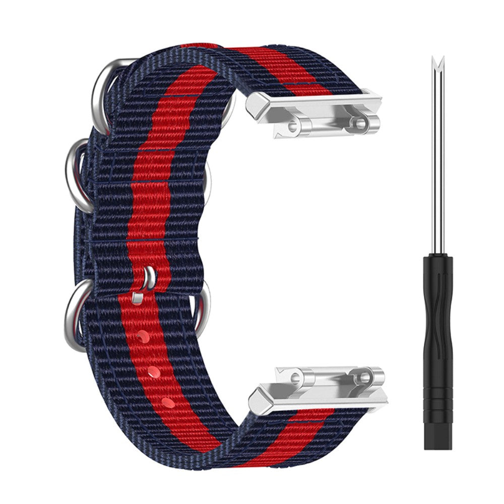 Vildt nydelig Amazfit T-Rex 2 Nylon Rem - Blå#serie_9