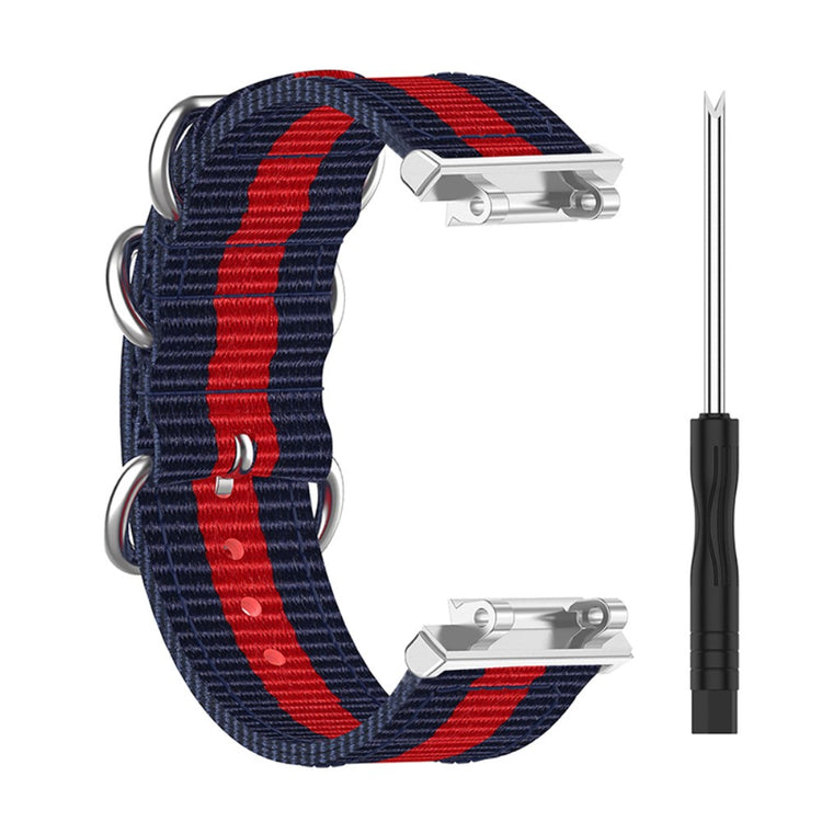 Vildt nydelig Amazfit T-Rex 2 Nylon Rem - Blå#serie_9