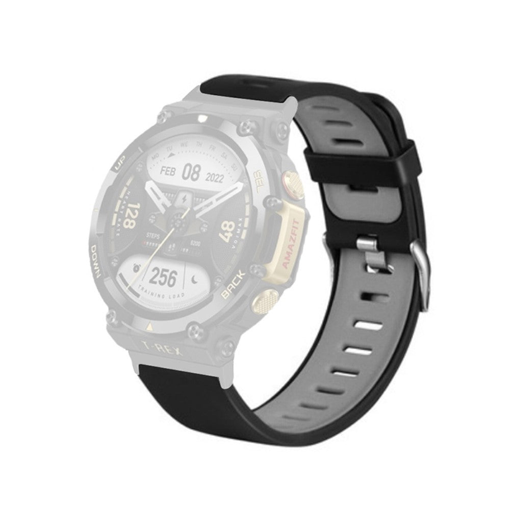 Skøn Amazfit T-Rex 2 Silikone Rem - Sort#serie_2
