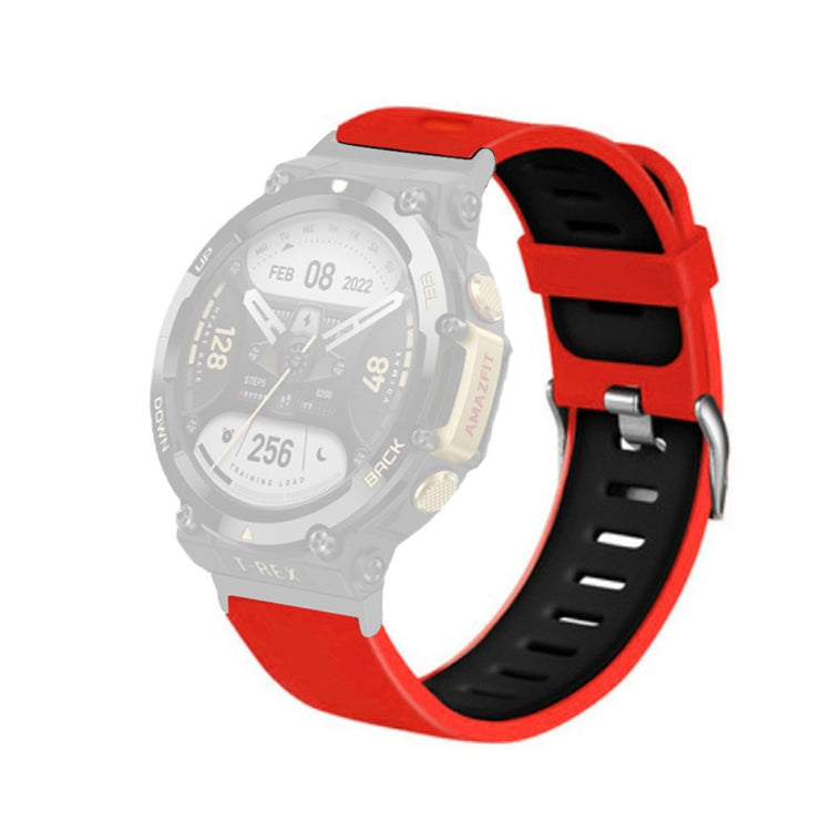 Skøn Amazfit T-Rex 2 Silikone Rem - Rød#serie_6