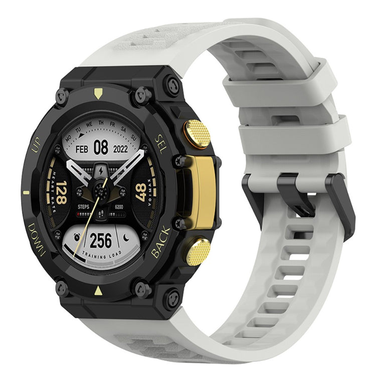 Mega nydelig Amazfit T-Rex 2 Silikone Rem - Sølv#serie_1