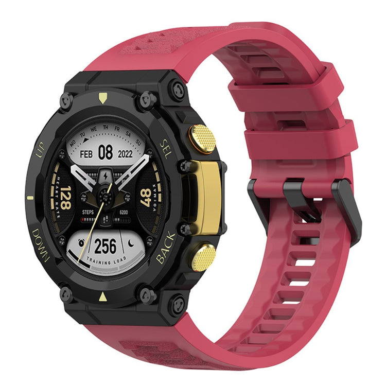 Mega nydelig Amazfit T-Rex 2 Silikone Rem - Rød#serie_5